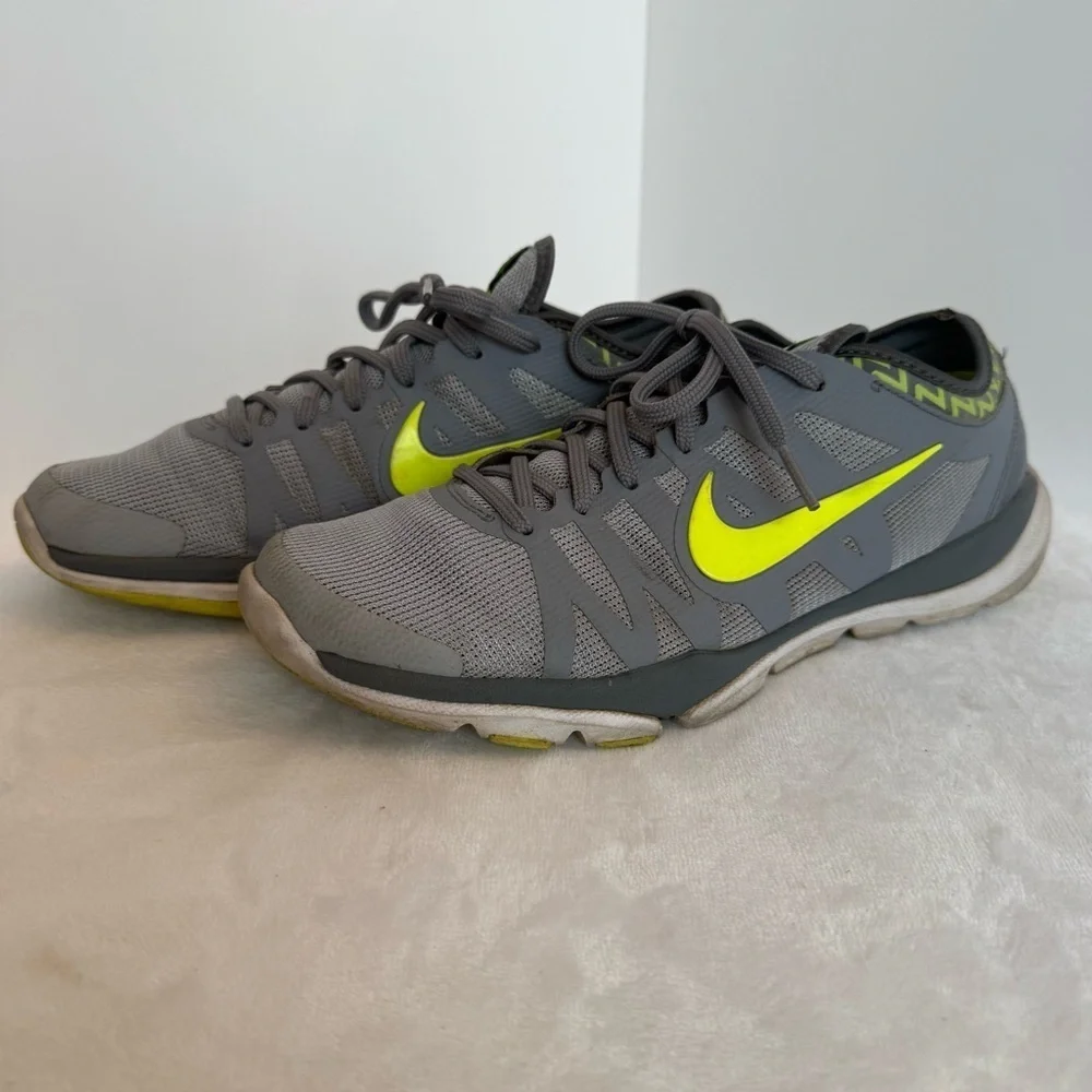Nike Gray with Neon Yellow Accents Sneakers